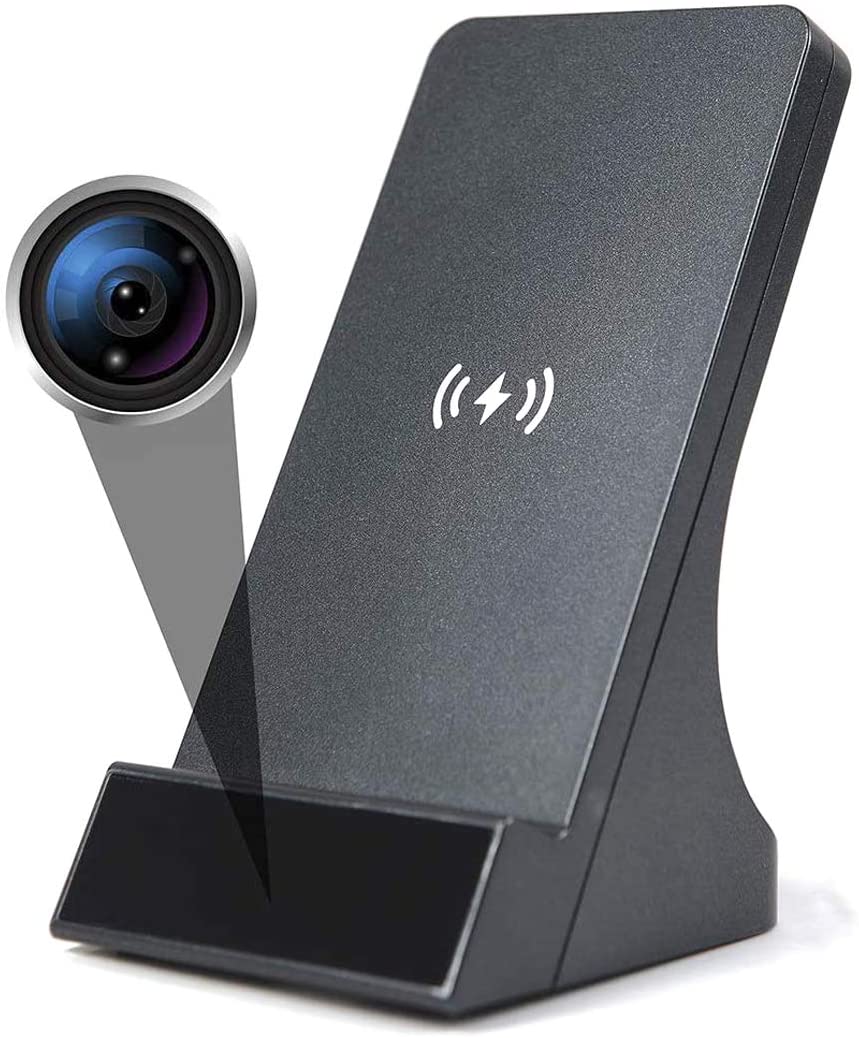 1080P HD Mini Smart Nanny Security Cam Wi-Fi Wireless Charging Dock Spy  Camera